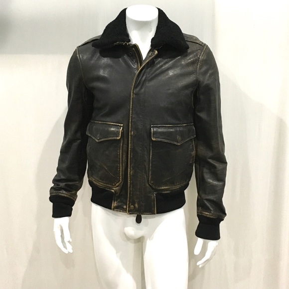 burberry shearling jacket mens